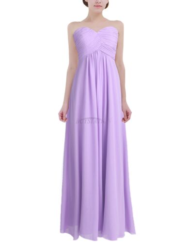iEFiEL Women Chiffon Bridesmaid Dress Evening Party Prom Ball Gown Maxi AU - Picture 40 of 96