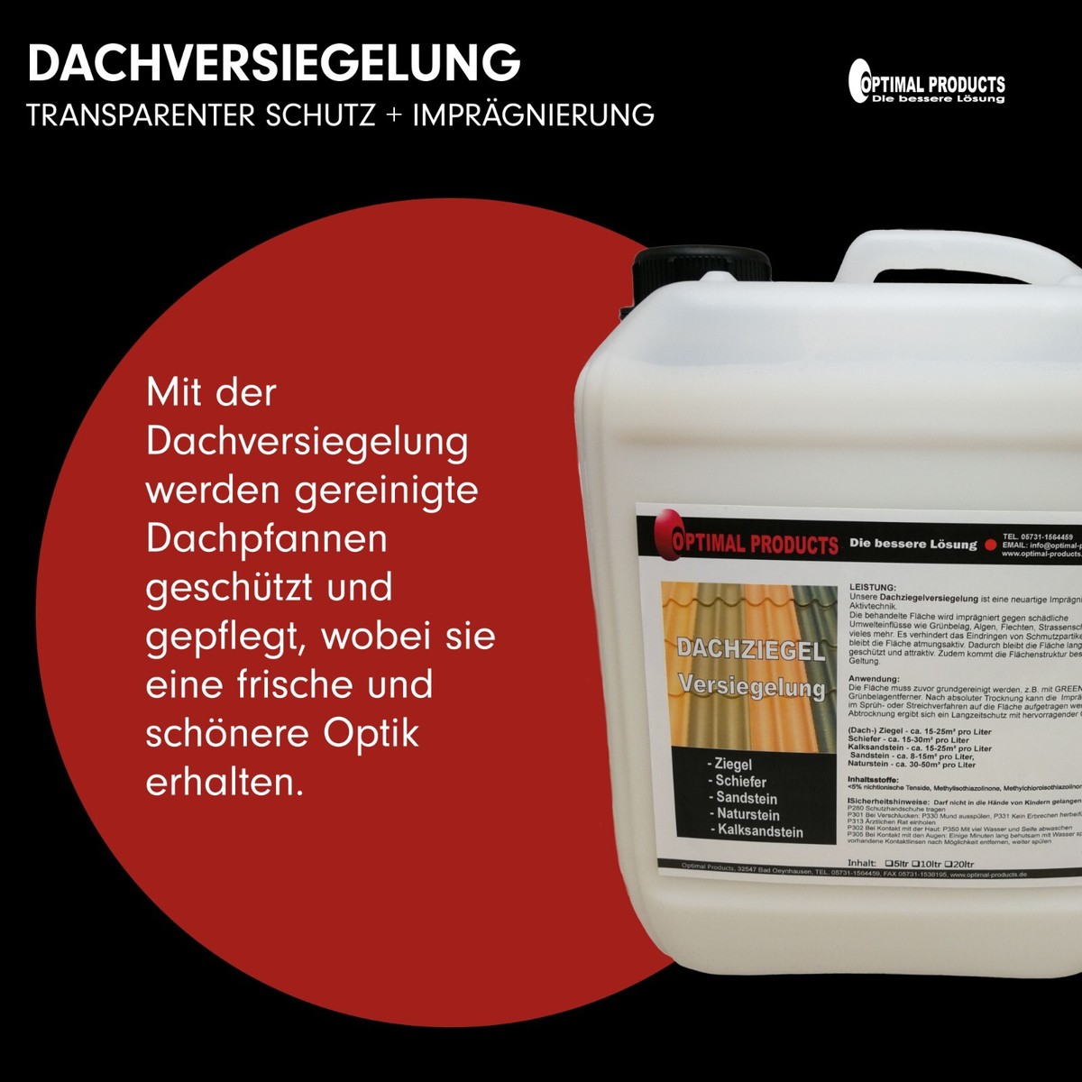 Nettoyant Et Imperméabilisant Pour Tuiles 5L - CleanPrince (Neuf)