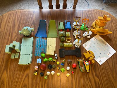 Angry Birds Large Lot Figures Replacement Parts  Jenga Trophies Star Wars