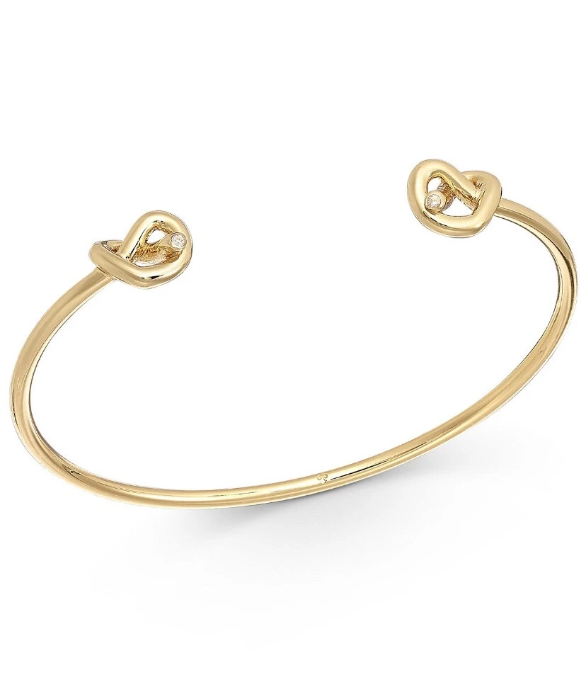 Bracciale Kate Spade tono oro nodo filo accentato $78 z118