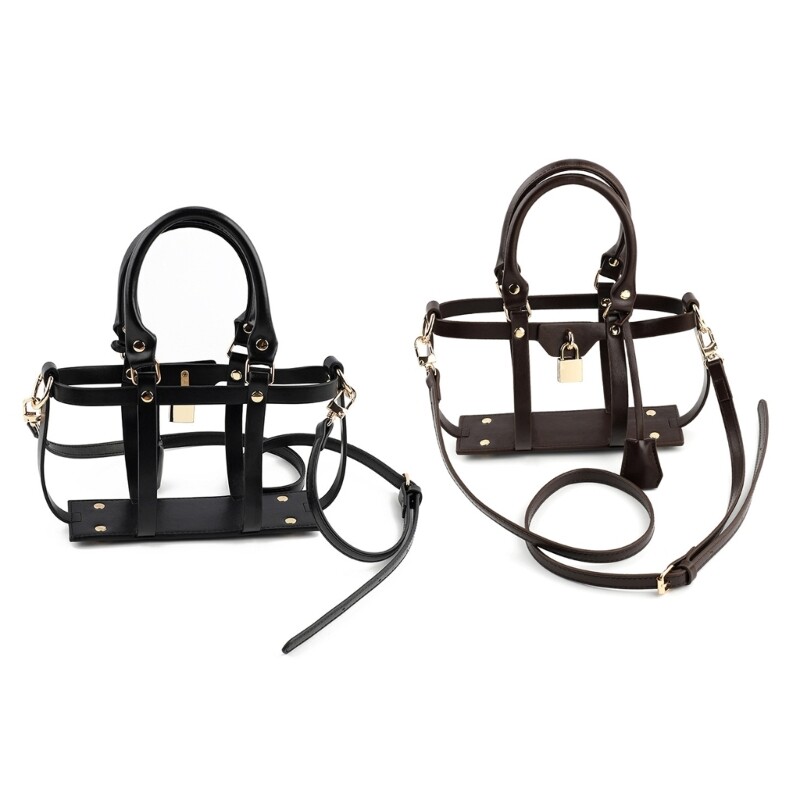 Crossbody Bag DIY Accessory Encasement for Handbag Black/Coffee-image