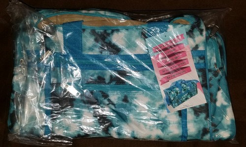 Jet Set Pool Tie-Dye Duffle Bag Blue Gym Sport Teen Kids Camp School Boys Girls - Picture 2 of 4