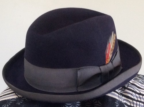 Vintage Lee Fur Felt Homburg Fedora 