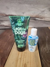 Resting Beach Face Facial Tanning Lotion & Hempz Legs for Days Bronzer