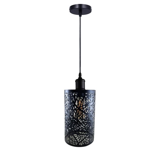 Industrial Pendant Ceiling Light Lampshade Barrel Cage Loft Style Retro Lamp UK - Picture 17 of 21