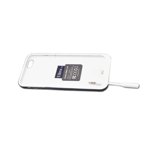 2 x White Slim 3.5mm Headset Audio Jack Extender for iPhone Android Battery case - Picture 5 of 9