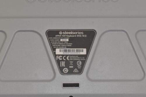 SteelSeries Apex 100 Gaming Keyboard -Black with Blue LED Backlit - Picture 3 of 3
