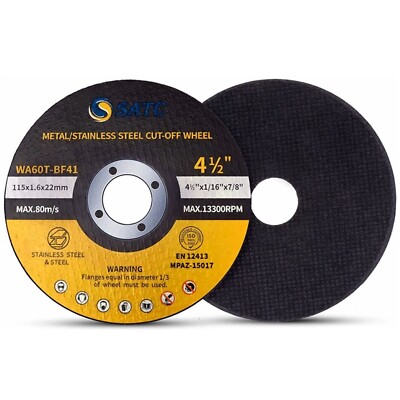 100x 4.5inch Cut Off Wheels 7/8'' Arbor Die Grinder Metal Cutting Disc Blade Tool