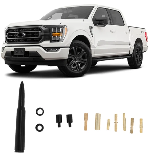 1X BLACK BULLET ANTENNA 50 CAL for CHEVROLET SILVERADO 1500/2500/3500/GMC SIERRA - Bild 1 von 10