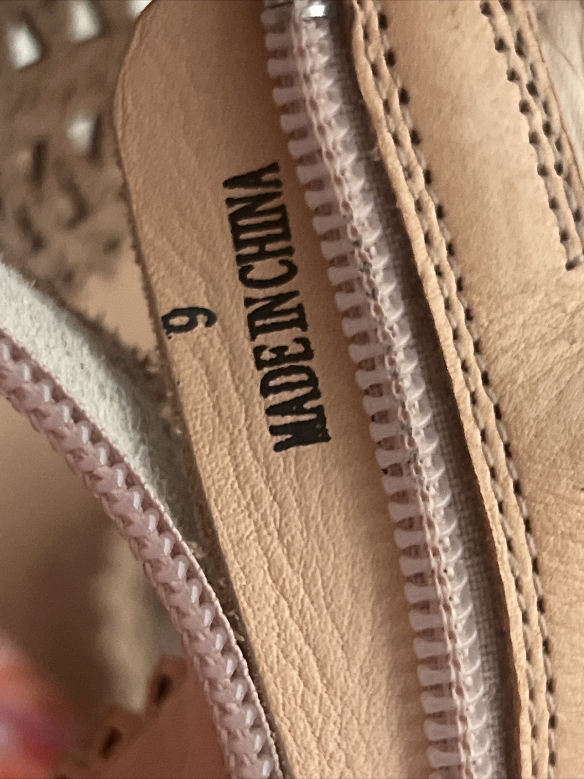 Sandales Compensées Jeffrey Campbell Besante Taille 8 - Cuir Naturel - Talon Perforé - Neuf Sans Boîte