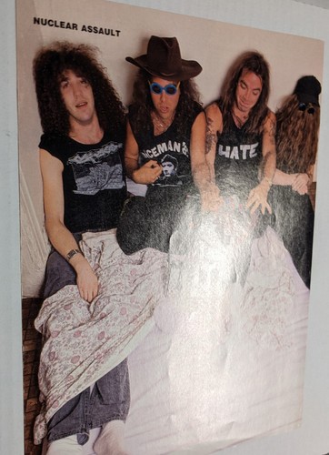 NUCLEAR ASSAULT / JOHN CONNELLY / BAND MAGAZINE FULL PAGE PINUP CLIPPING - Picture 2 of 2