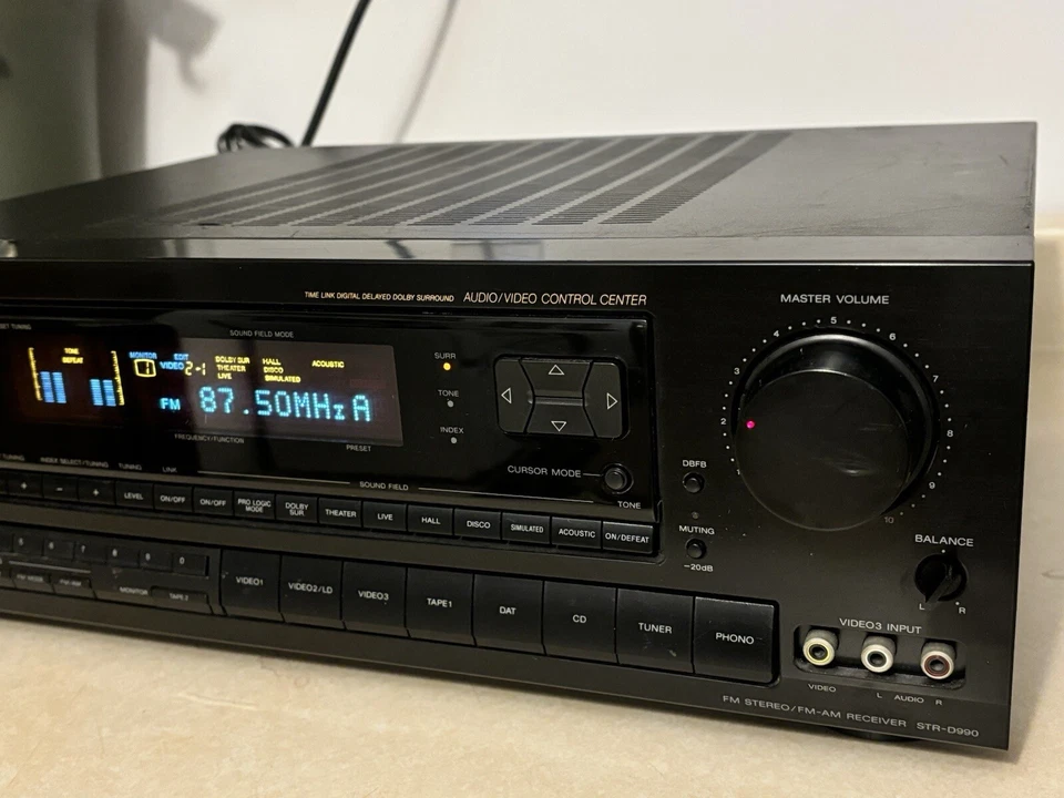 Sony STR-D990 AM/FM HiFi A/V Stereo Receiver Dolby with Phono Turns On No Remote - Image 4 of 4