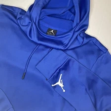 Air Jordan Nike Hoodie Mens S Blue 360 Fleece Therma-FIT Jumpman Logo