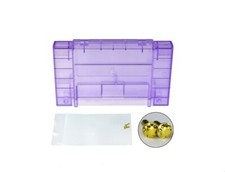 Super Nintendo SNES Atomic Purple Game Cartridge Shells- Lot of 10- Made in USA