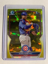 2023 1st Bowman Chrome Sapphire Adan Sanchez Yellow #D /50 #BCP-219