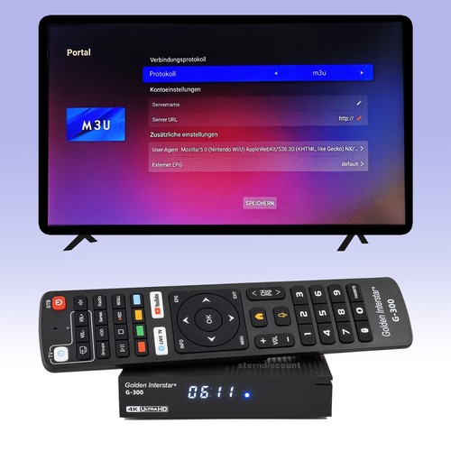 Golden Interstar G300 2+32GB 4K IPTV-Box Android 11 HDR+ WiFi Bluetooth Media TV - Bild 6 von 9