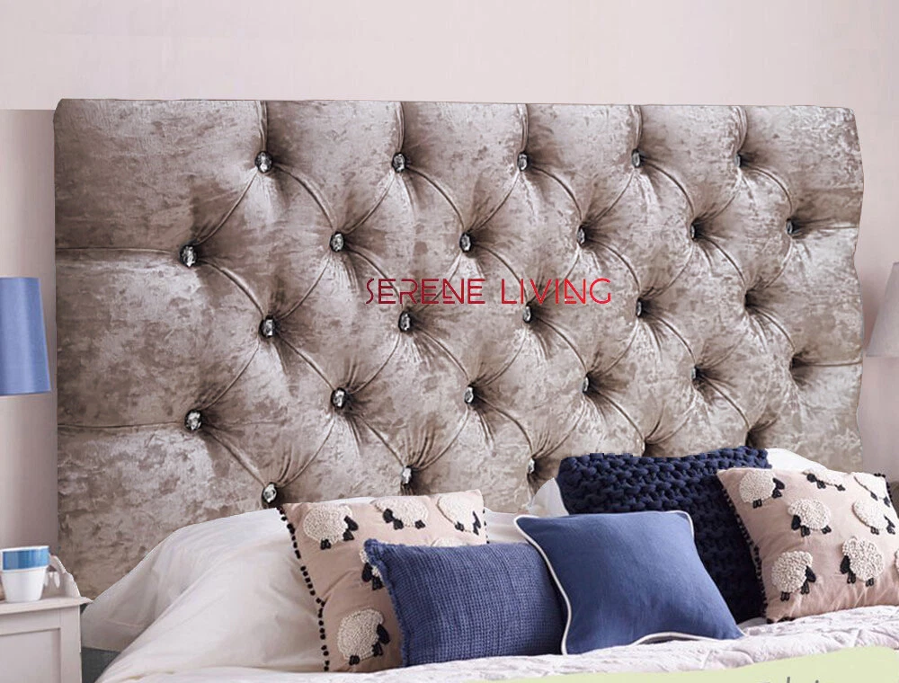Velvet headboard cheap small double