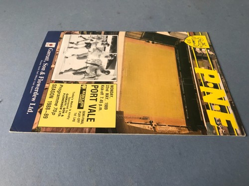 1989 Play off Semi Final Programme - Preston North End v Port Vale - Picture 3 of 5