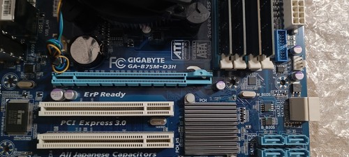 GIGABYTE GA-75M-D3H WINDOWS 8.1 ORIGINAL I5 3340 16GB COMPLETA TESTEADA - Imagen 4 de 12