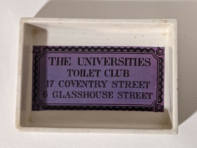 Portmeirion Universities Toilet Club Trinket Dish Porzellan Schale