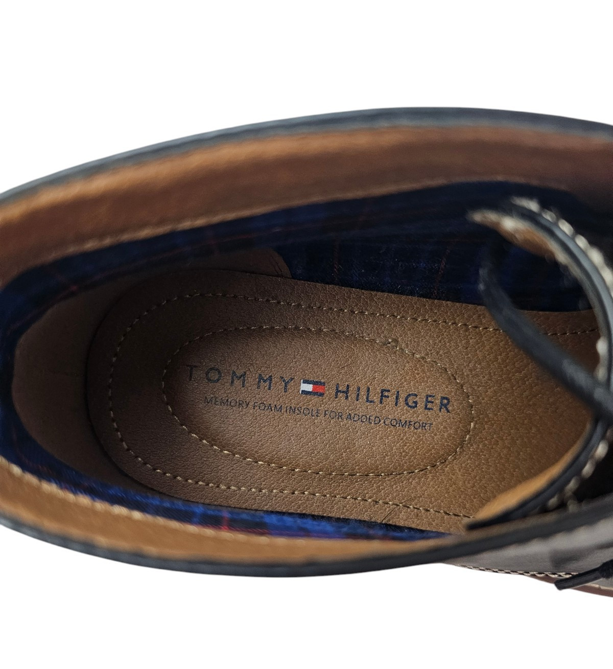 TOMMY HILFIGER Men’s Black Formal Dress Shoes Size 8M Memory Foam Leather Soles thumbnail 5