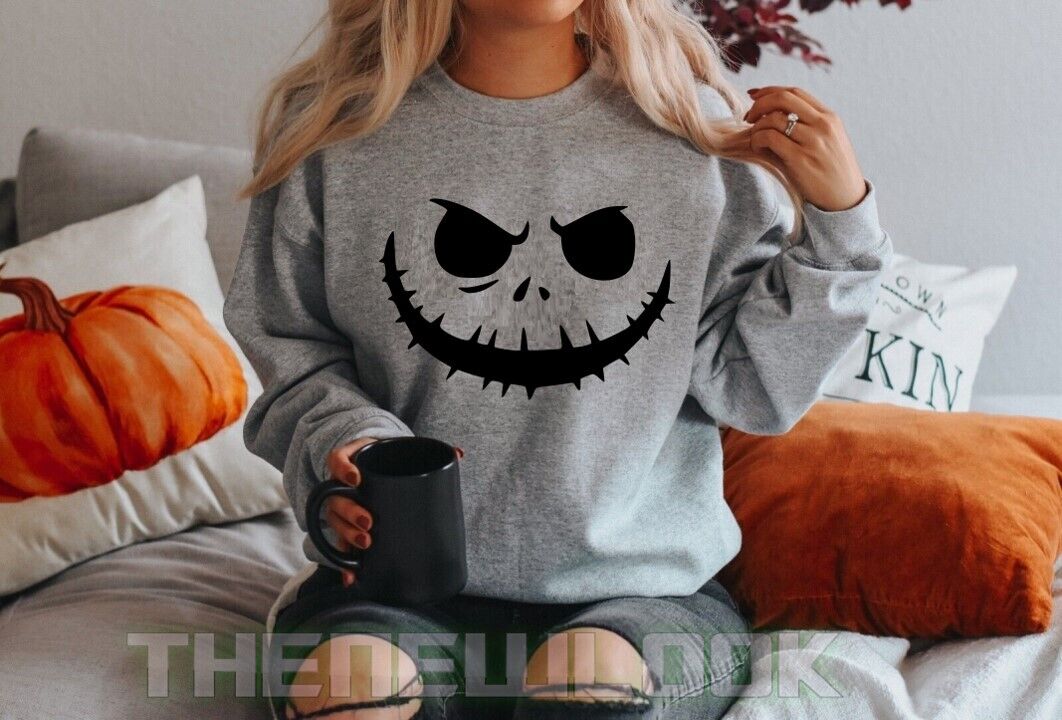  Women's Halloween Costume Pumpkin Skeleton T-Shirt Funny Long  Sleeve Pullover Tops for Ladies : Clothing, Shoes & Jewelry