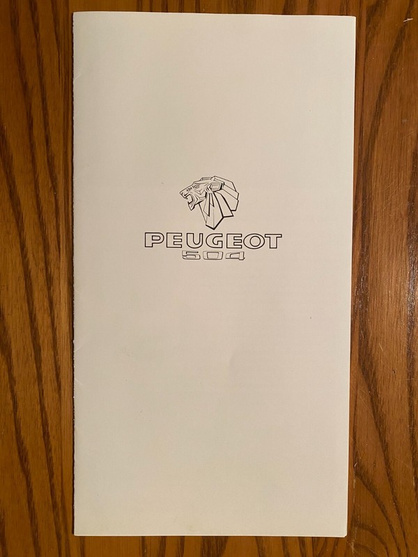 1976 Peugeot 504 Sales Brochure - SL & GL Sedan & Wagon, Diesel Sedan & Wagon