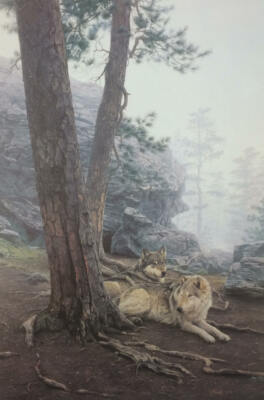 Daniel Smith - Guardians of the Den - Wolves - Signed Ltd. Ed. Lithograph - MINT