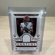 Panini National Treasures Jayden Daniels RC MEM /99 Commanders CM-JDS
