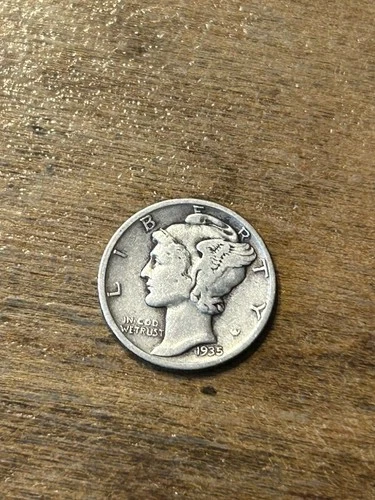 1935 Mercury Dime VG+