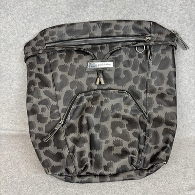 Petunia Pickle Bottom Cinch Convertible Bookbag Baby Diaper Bag Shadow Leopard