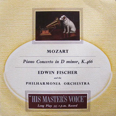 Mozart Piano Concerto In D Minor, K.466 Vinyl Single 10inch His Masters Voic