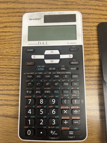 Sharp EL-531XT Advanced D.A.L. Calculator With Case/Cover Black - Picture 3 of 4