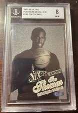 1997-98 Fleer Ultra Platinum Medallion #146P Tim Thomas Rookie Card /100 BGS 8. rookie card picture