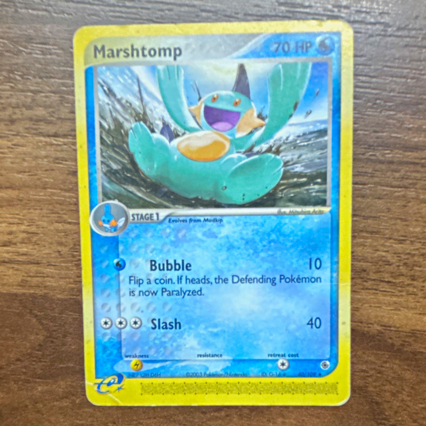 Pokemon Company Marshtomp 40/109 EX Ruby & Sapphire Uncommon Regular 2003