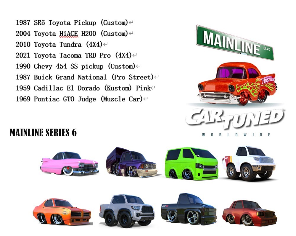 CarTuned Series 6 Mainline Set of 8 Cars 2025 1/64 OPENED BOX | eBay