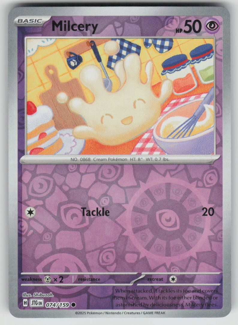 Milcery 074/159 Common Journey Together Pokemon Reverse Holo Near Mint