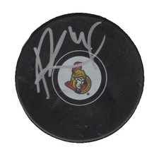RADEK BONK SIGNED OTTAWA SENATORS HOCKEY PUCK w/ COA