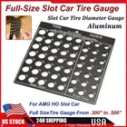 For AMG HO Slot Car Tire Gauge Measurement Tool Full Size .300"-.500" Aluminum