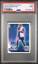 2010 PANINI FOOTBALL BELGIUM #153 KEVIN DE BRUYNE ROOKIE RC PSA 9