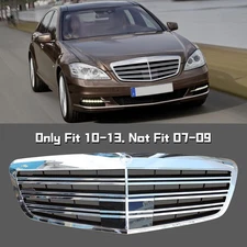 Chrome Front Grille for Mercedes Benz 2010-2013 S-Class W221 S550 S600 S63 S65