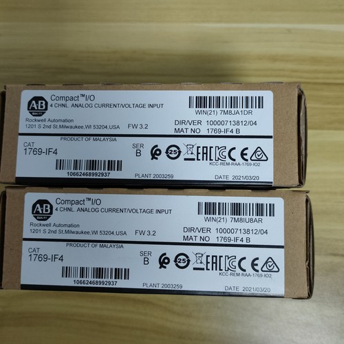 AB 1769-IF4 SER B CompactLogix 4-Ch Input Module New Factory Sealed - Picture 6 of 8