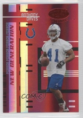 2005 Leaf Certified Materials Mirror Red 75/100 Anthony Davis #194 Rookie RC 0k0