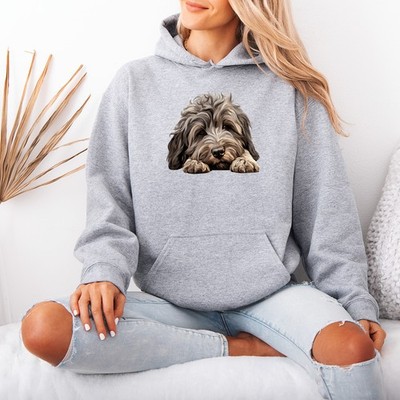 Shaggy Hund Hunde Tiere Damen Grafik Hoodie Haustierliebhaber Damen Pullover Pulli