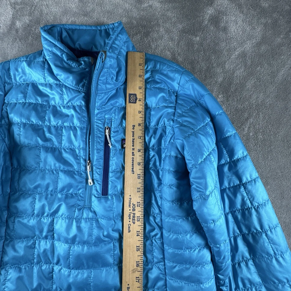 Chaqueta Patagonia Micro Puff Mujer XL Azul Puffer Ligera Cuarto Cremallera Senderismo Foto 4 de 4