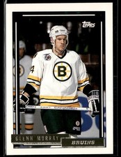 1992-93 Topps #370 Glen Murray Gold Hockey Card 1002B