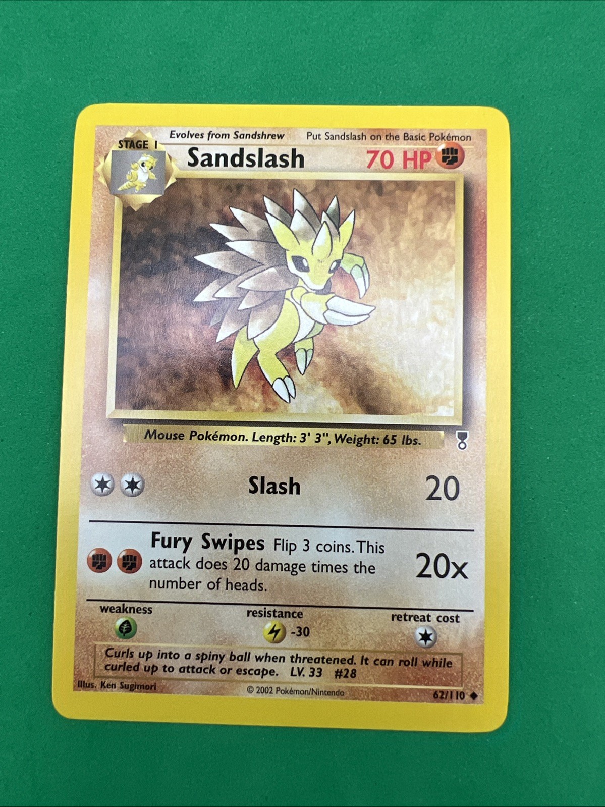 Sandslash - 62/110- Legendary Collection - uncommon - Pokemon Card  - NM
