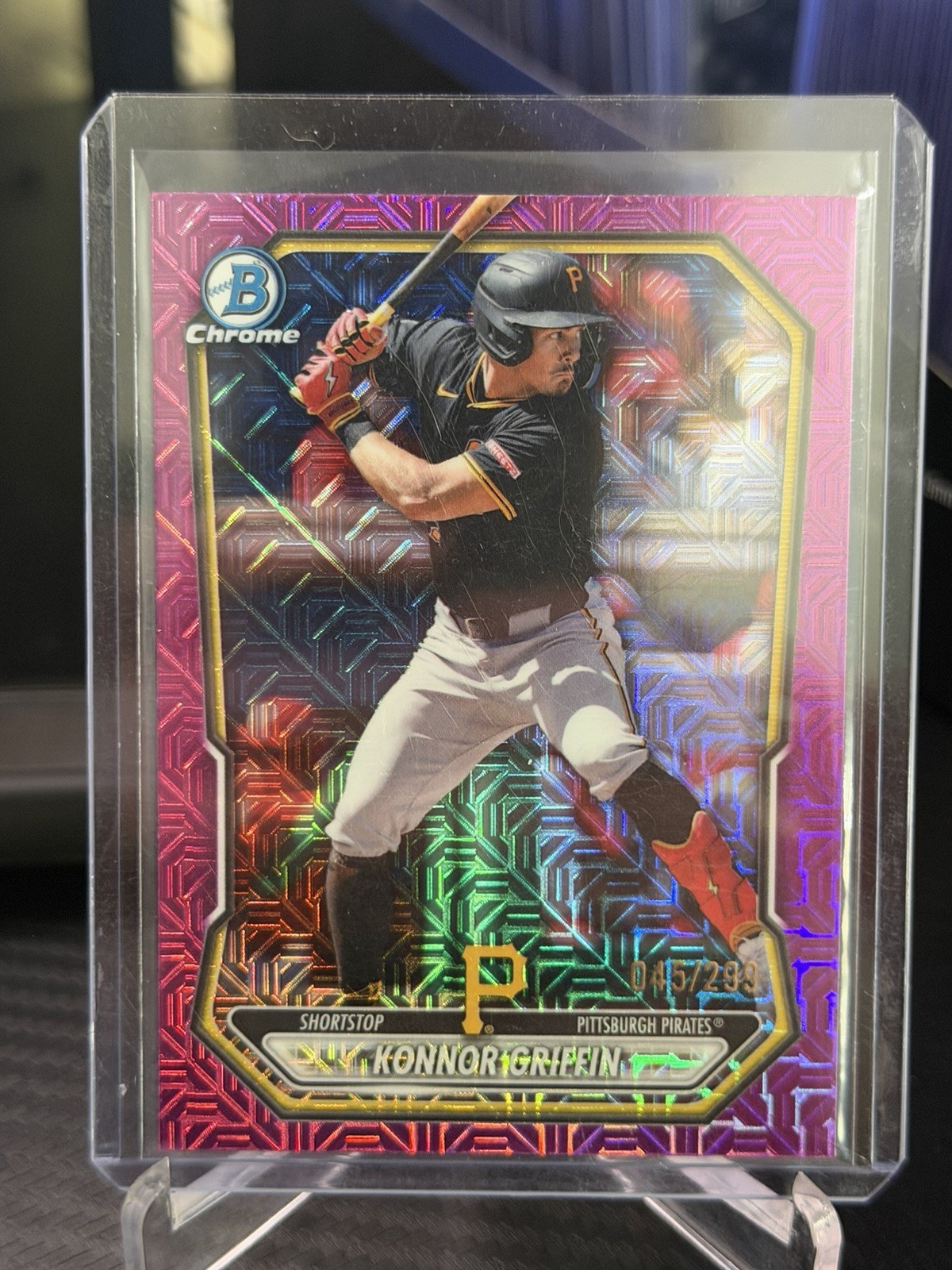2026 Bowman Chrome Konnor Griffin Pink Mojo /299 #BCP-92 Pirates