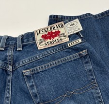 Vintage 90s Lucky Brand Surplus Jeans Dungarees Made in USA Size 32. Rare! #10E