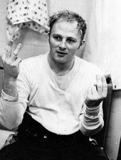 Old Ice Hockey Photo 1960s Boston Bruins Gerry Cheevers Sits In The Locker Room